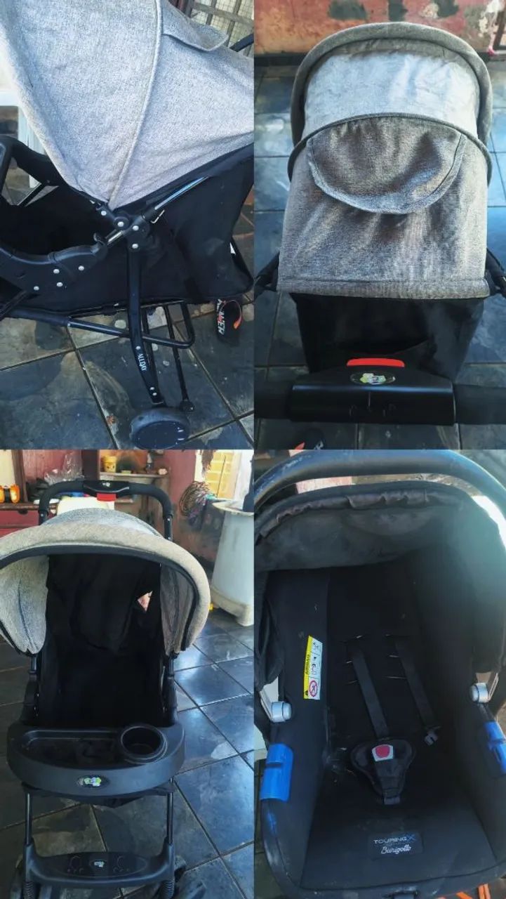 Bebê conforto e carrinho de bebê 