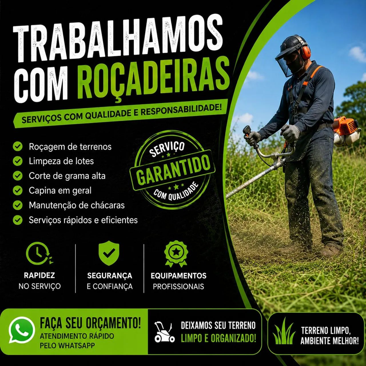 TRABALHAMOS COM ROÇADEIRAS