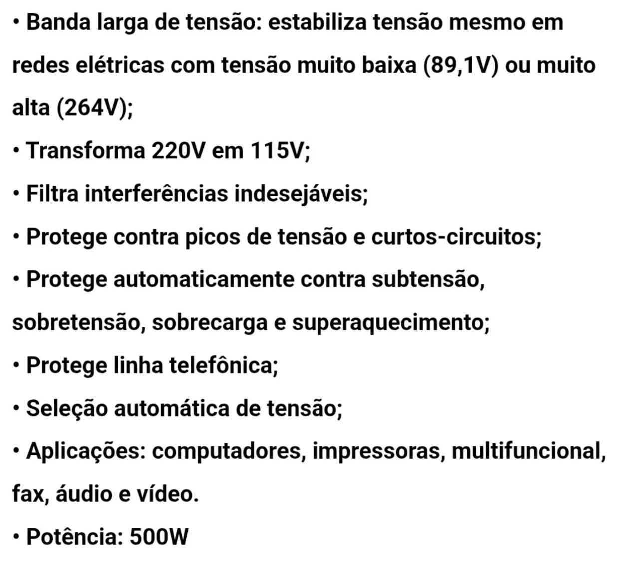 Módolo Estabilizador isolado Apc Hexus Power 500va Usb Apc<br> - Foto 4
