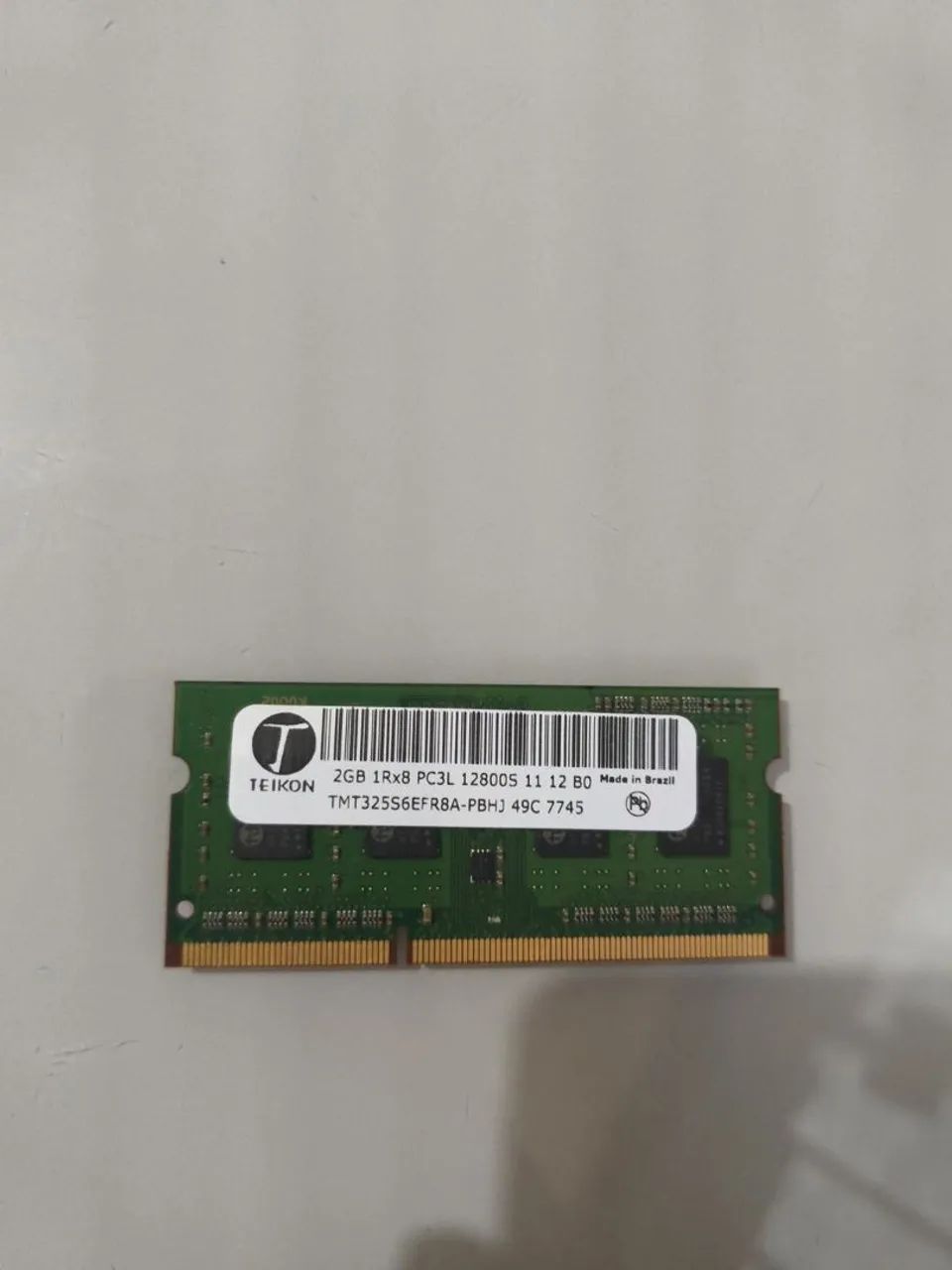 Memória RAM Notebook DDR3L 2GB 1600MHz PC3L-12800S