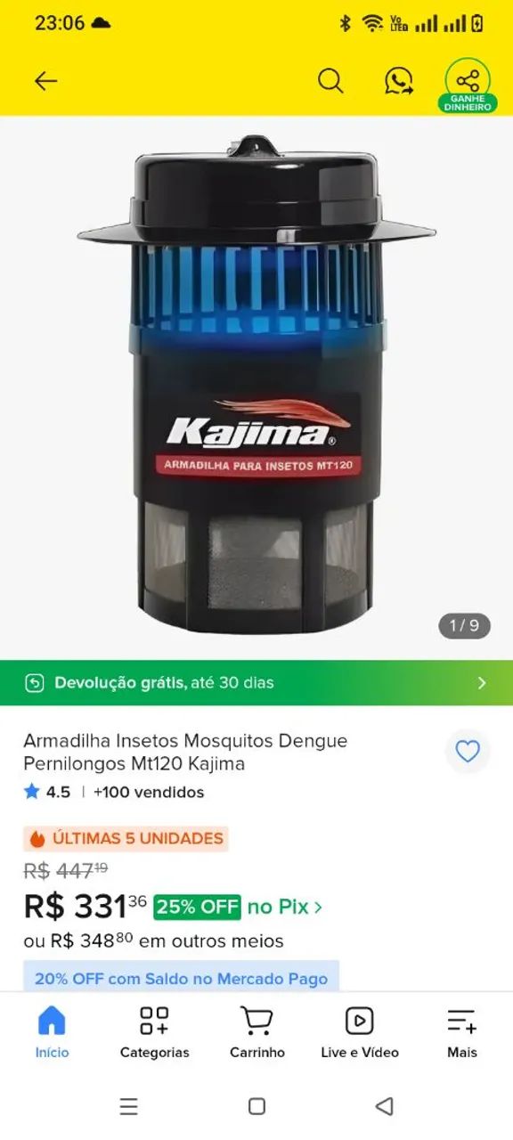 ARMADILHA INSETOS KAJIMA - Foto 2