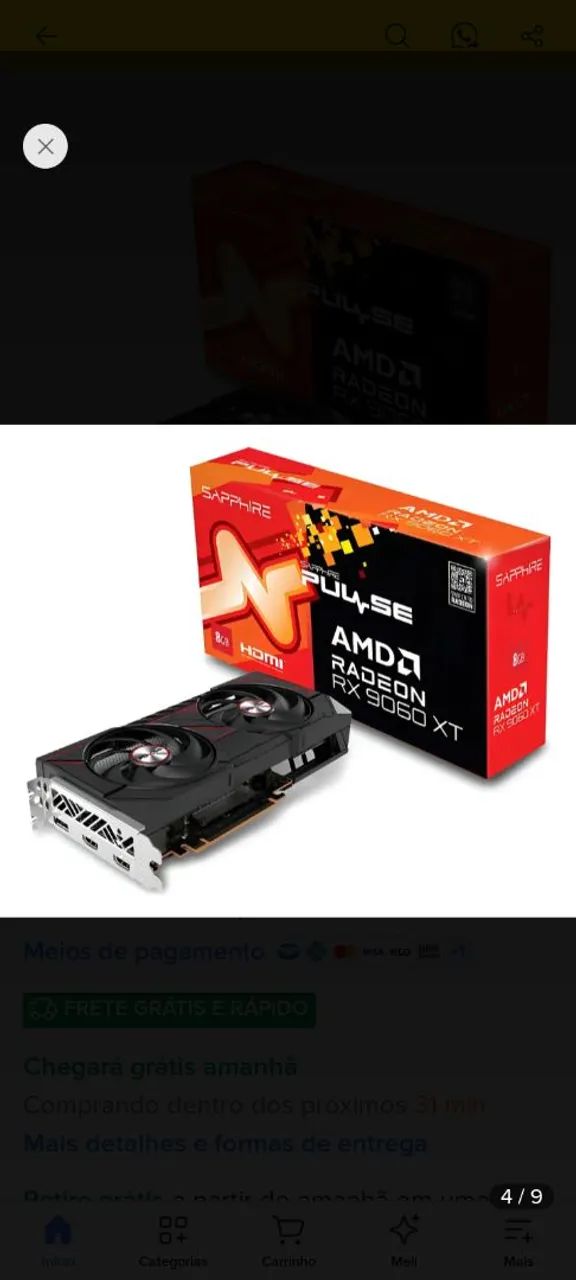 RX 9060 XT 8gb Sapphire  - Foto 3