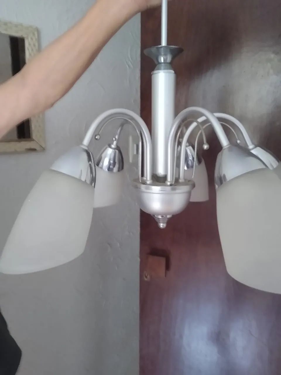 Lustre cromado  - Foto 4