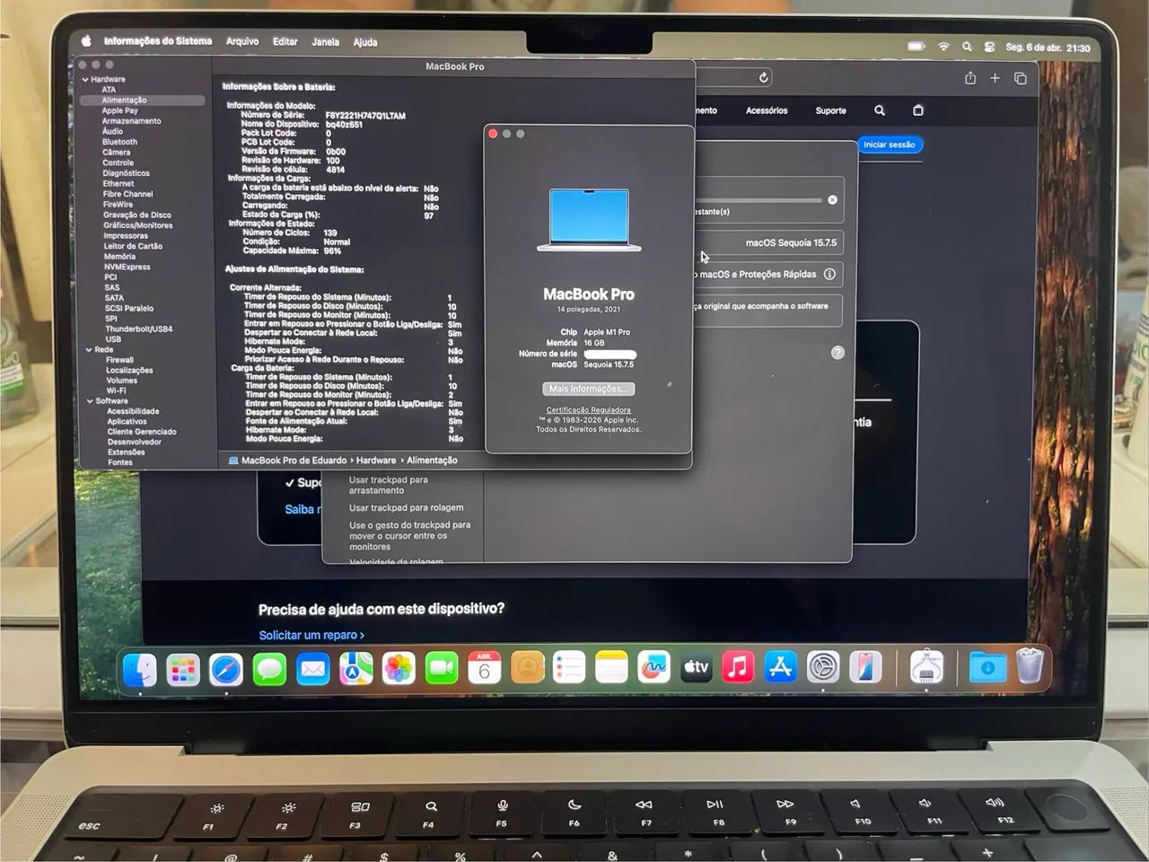 MacBook Pro M1 Pro - 16gb / 1Tb (14 polegadas) - Foto 2