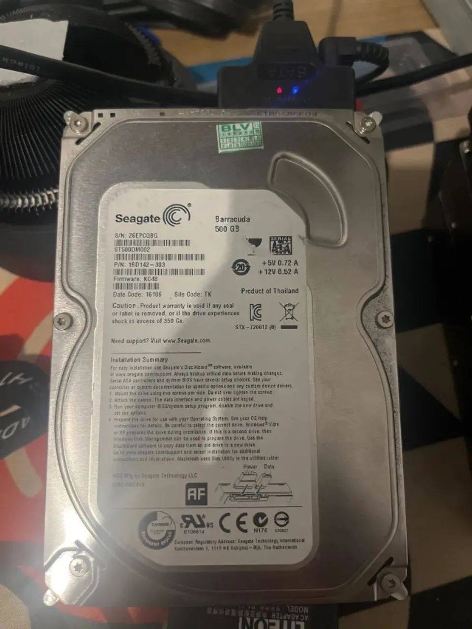 HD SEAGATE 500GB SATA 3.5? 7200RPM ST500DM002 - Foto 3