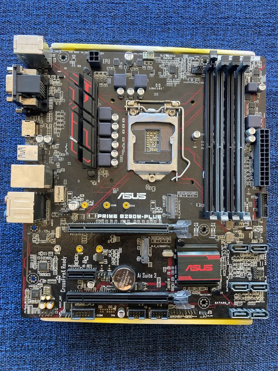 Placa-mãe ASUS Prime b250m plus p/ retirada de peças