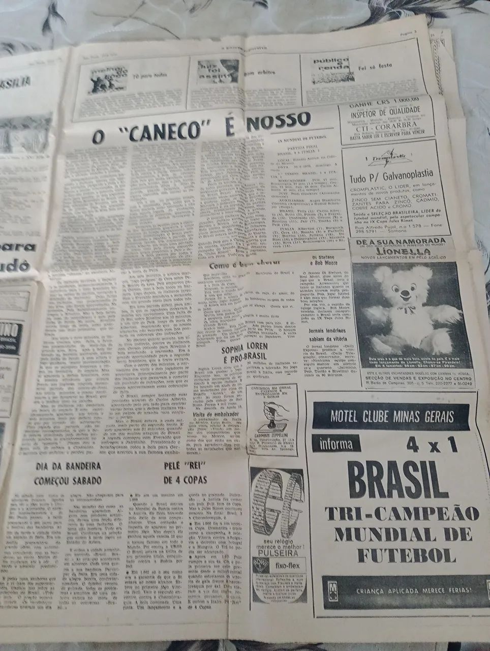 Jornal da copa do mundo 1970 - Foto 2