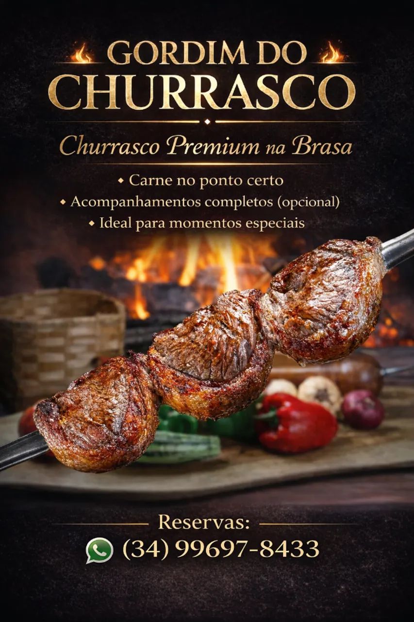 Churrasqueiro para todo evento 