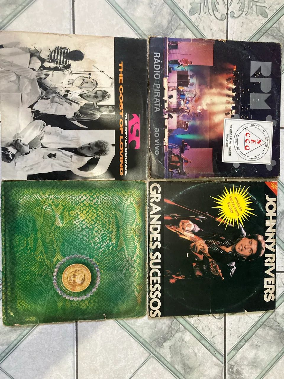 Lote de disco de rock