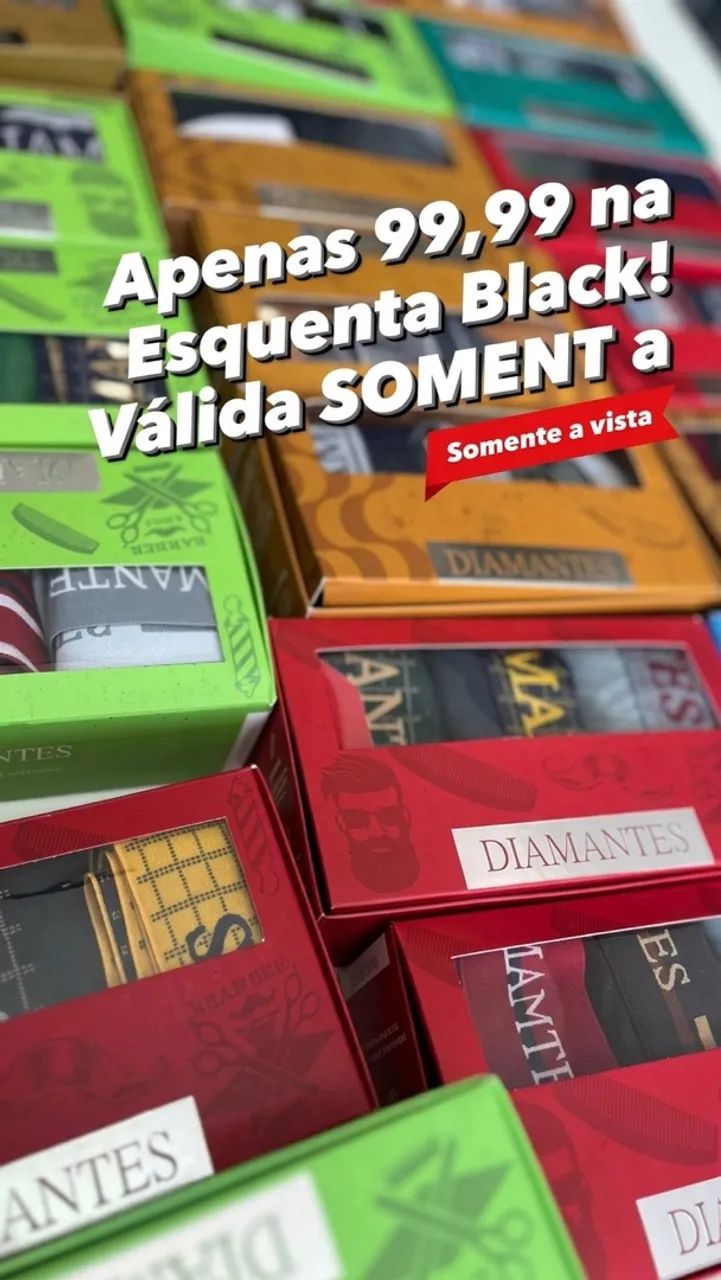 Kit cuecas diamantes promoção 