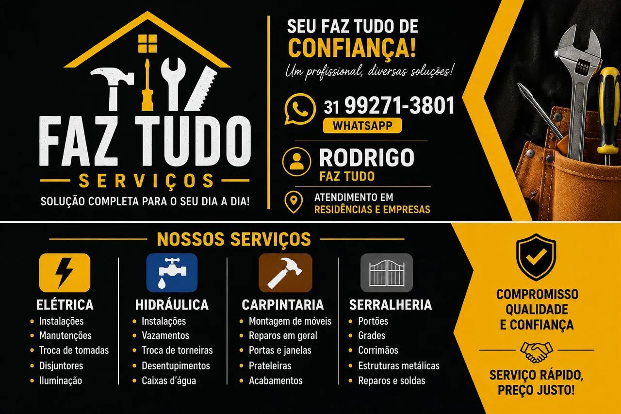 Marido de aluguel e faz tudo