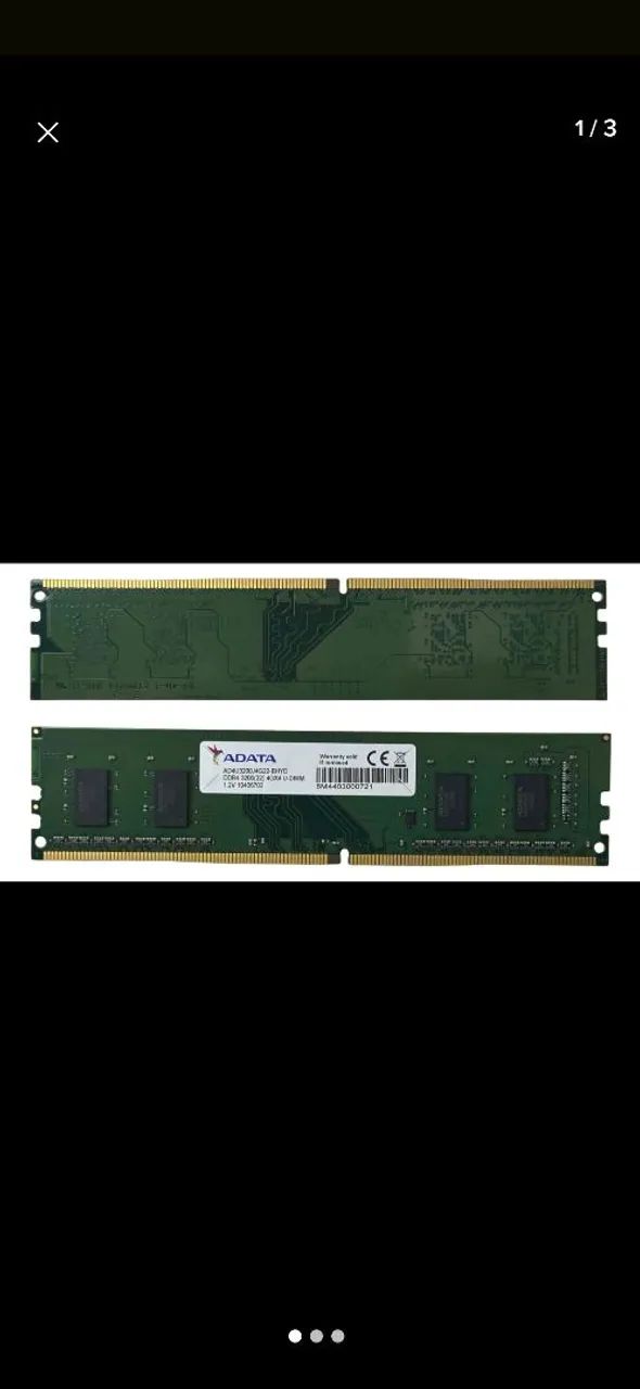 2 memoria ram adata de 4g a 3200mhz 