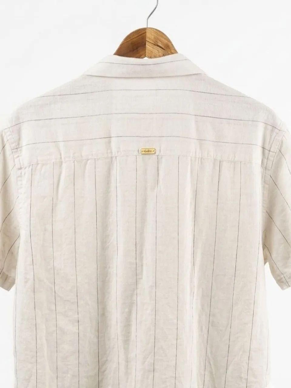 camisa foxton algodão listrada M - Foto 3