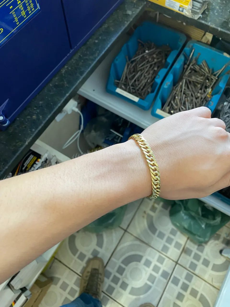 Pulseira grumet ouro 18k - Foto 2