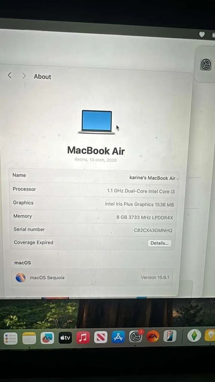 MacBook Air 13 Intel Core i3 2020 - Foto 2