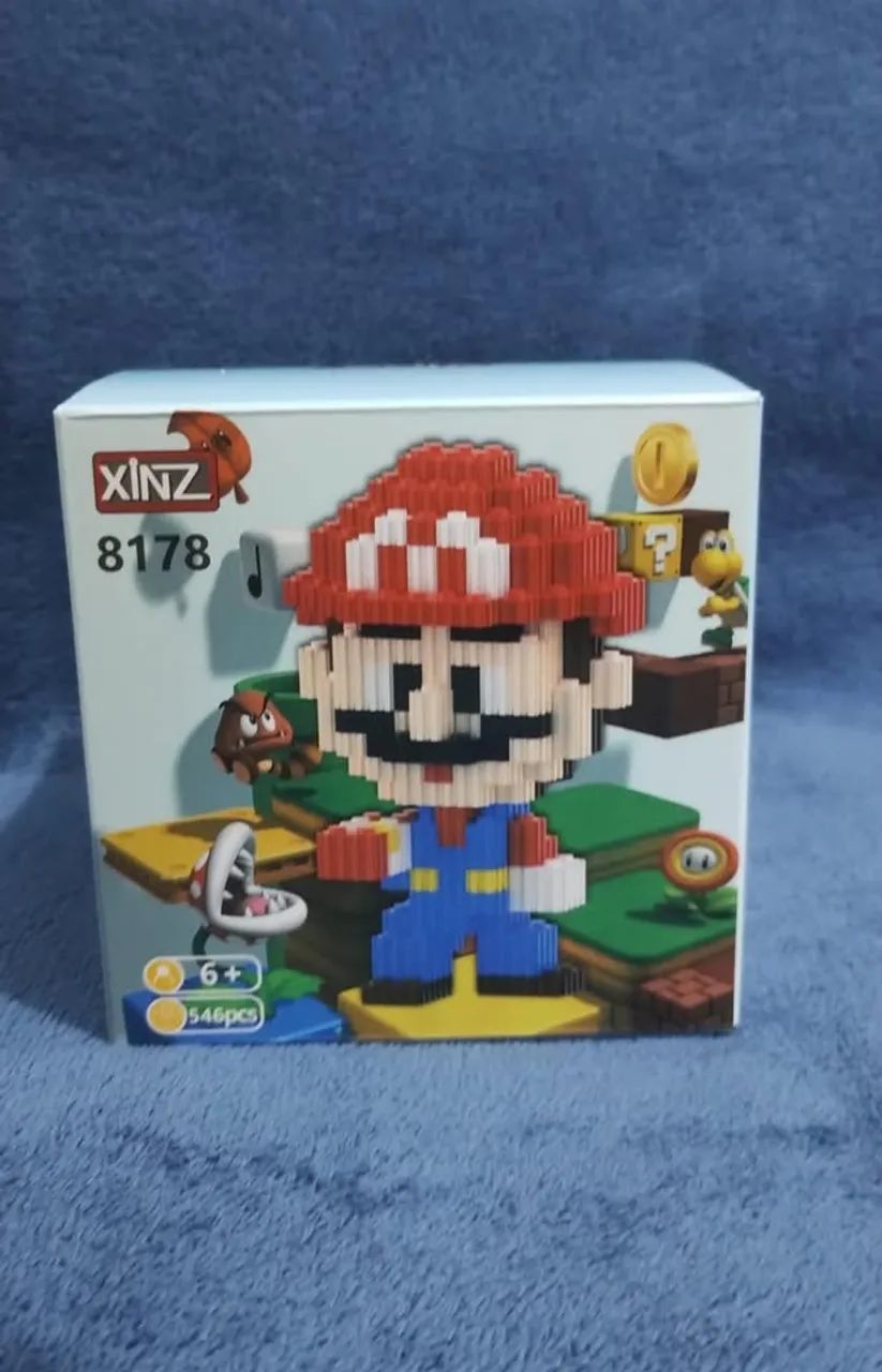 Mini Blocos de Montar Brinquedo - Super Mario Bros