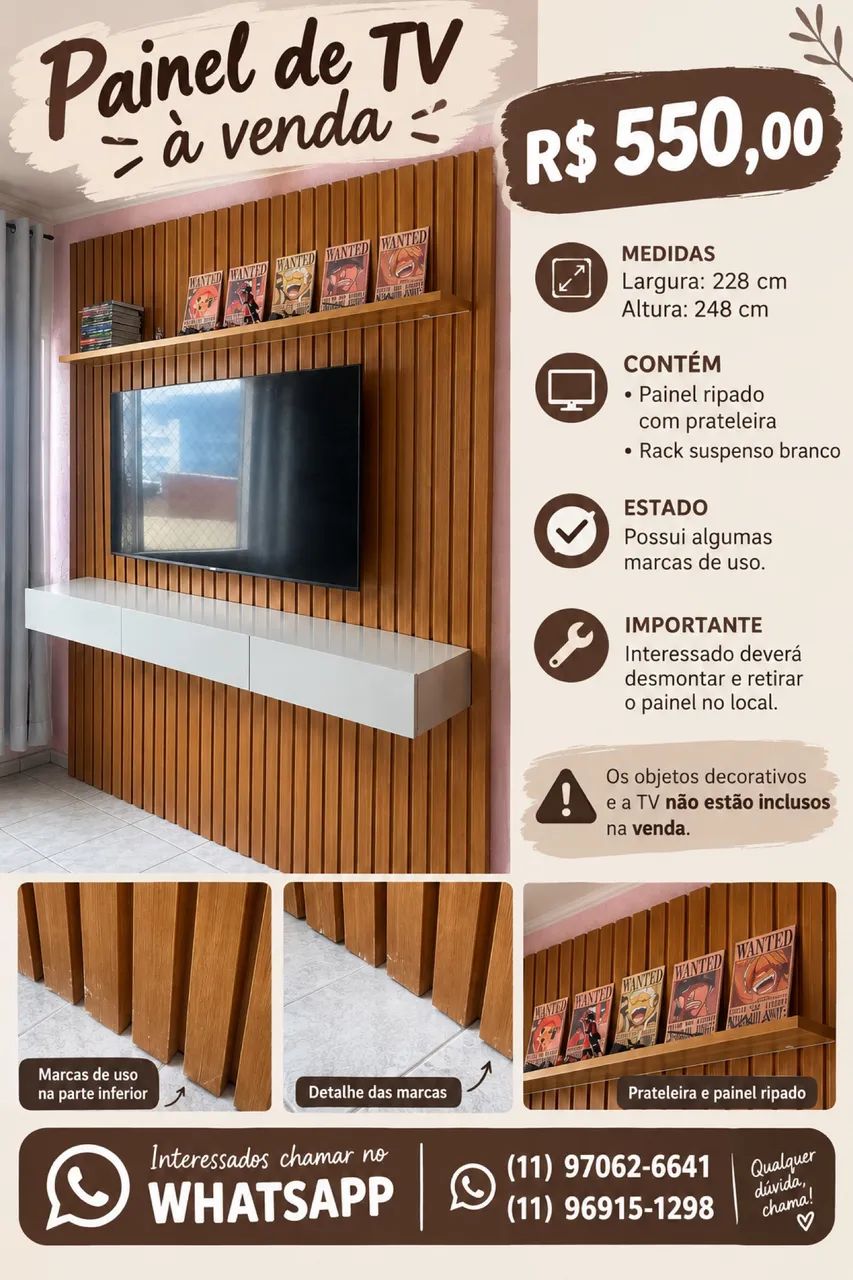 Painel ripado