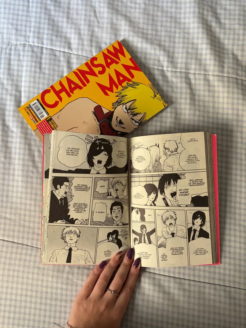 mangás chainsow man volumes 1 e 2 - Foto 4