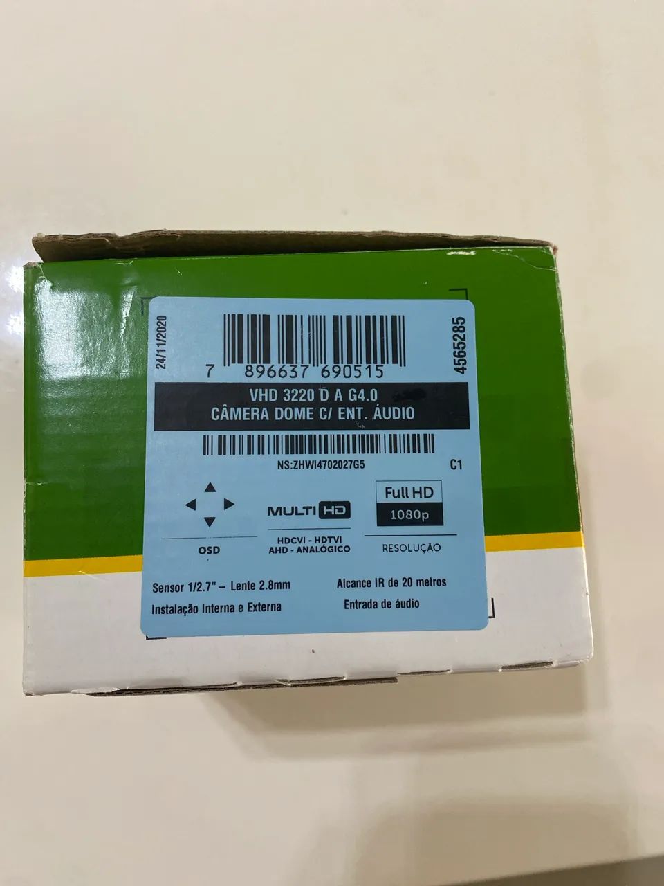 Câmera nova na caixa Intelbras VHD3220 Dome c/ Áudio - Foto 4