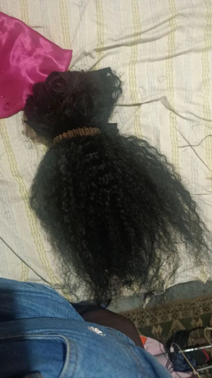Cabelo humano cacheado 65cm - Foto 5