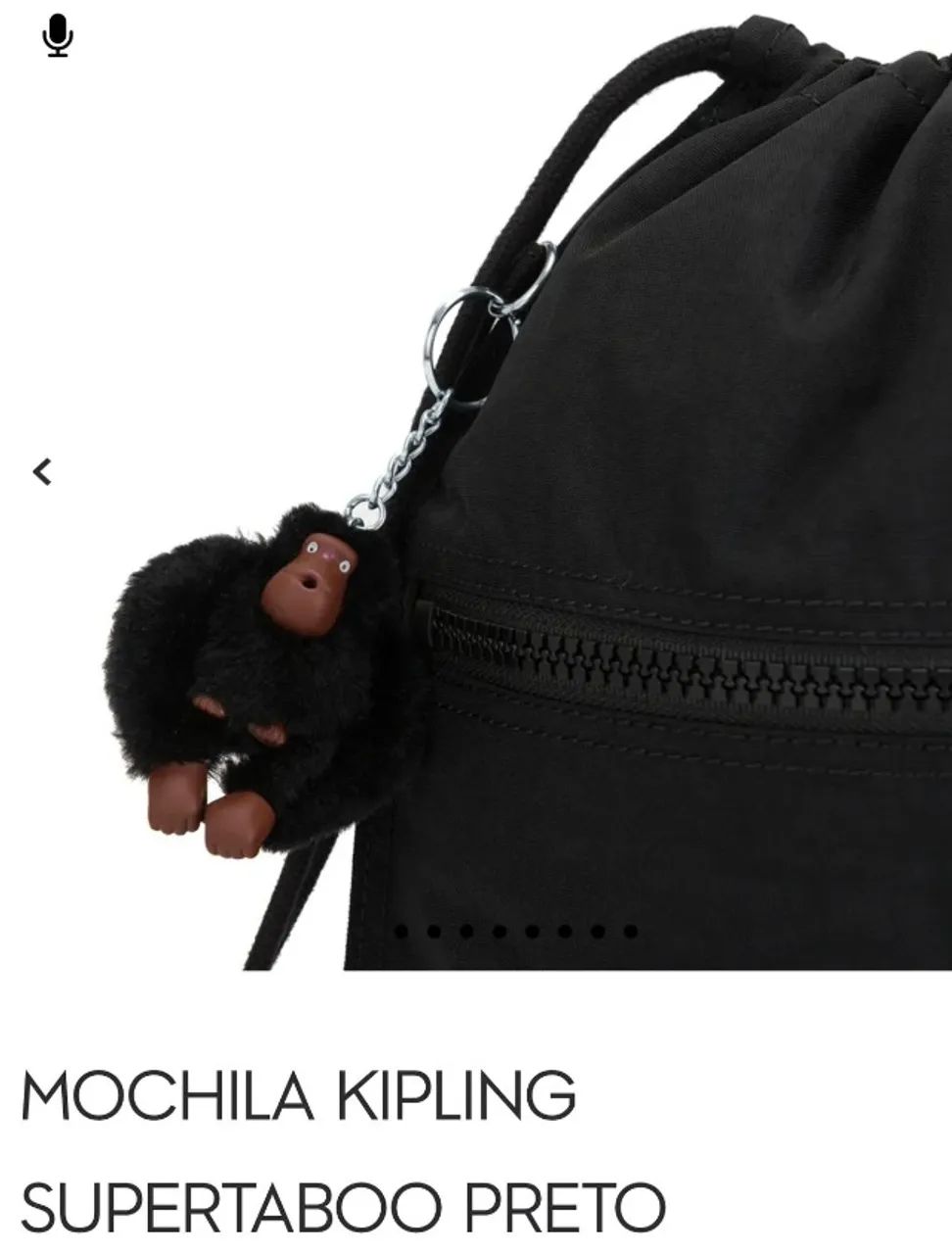 Mochila kipling supertaboo preto  - Foto 5