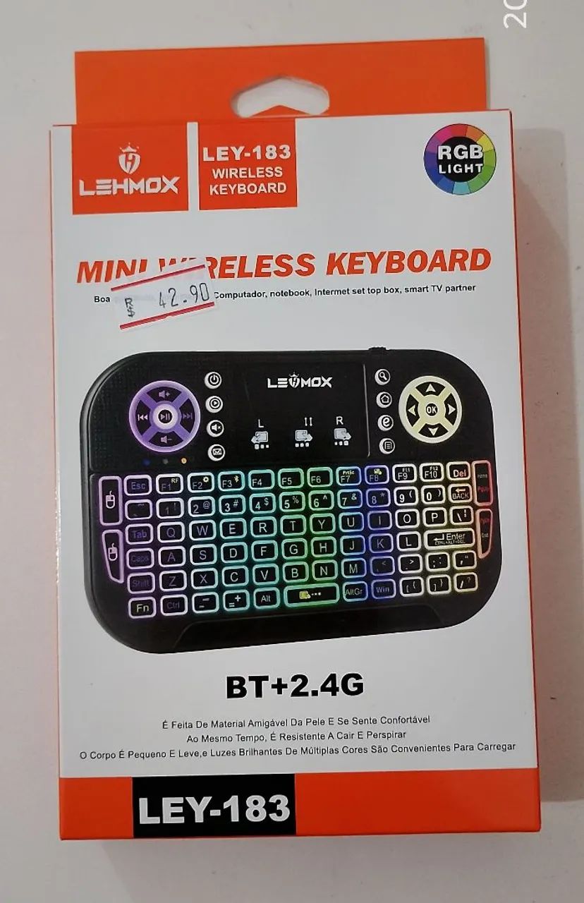 Mini teclado wireless Bluetooth Lehmox 