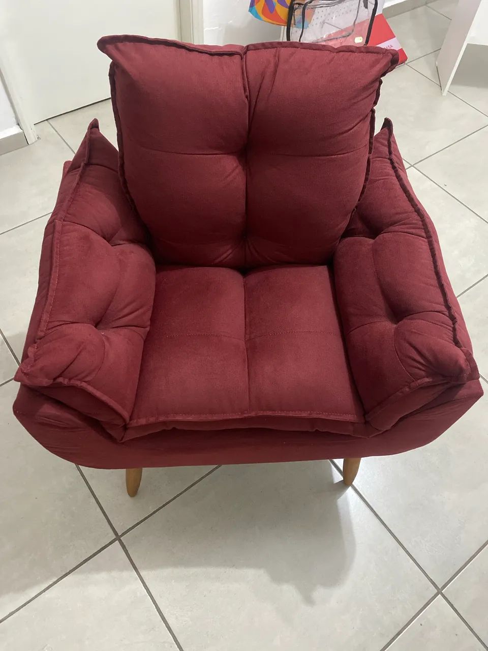 Poltrona Classic marsala  - Foto 2