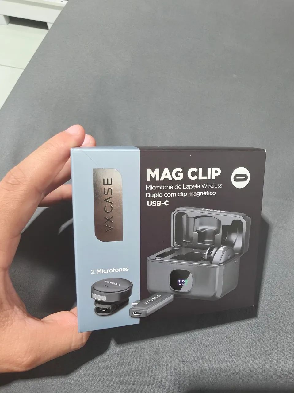 Microfone de lapela VX Case