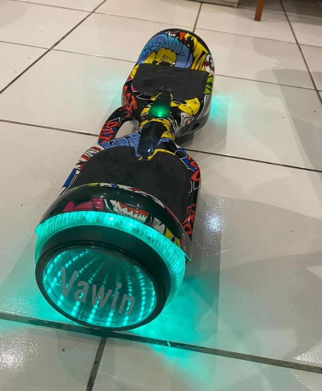  Skate eletrico Hoverboard Bluetooth com led e capa protetora - Foto 3
