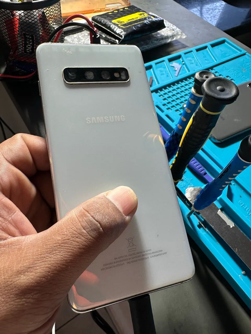 S10 Plus.  S20. Retirada de pesas 