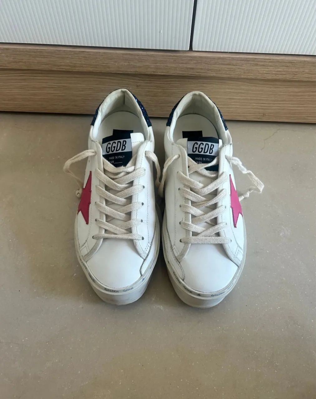 Tênis golden goose hi star branco 37 - Foto 2