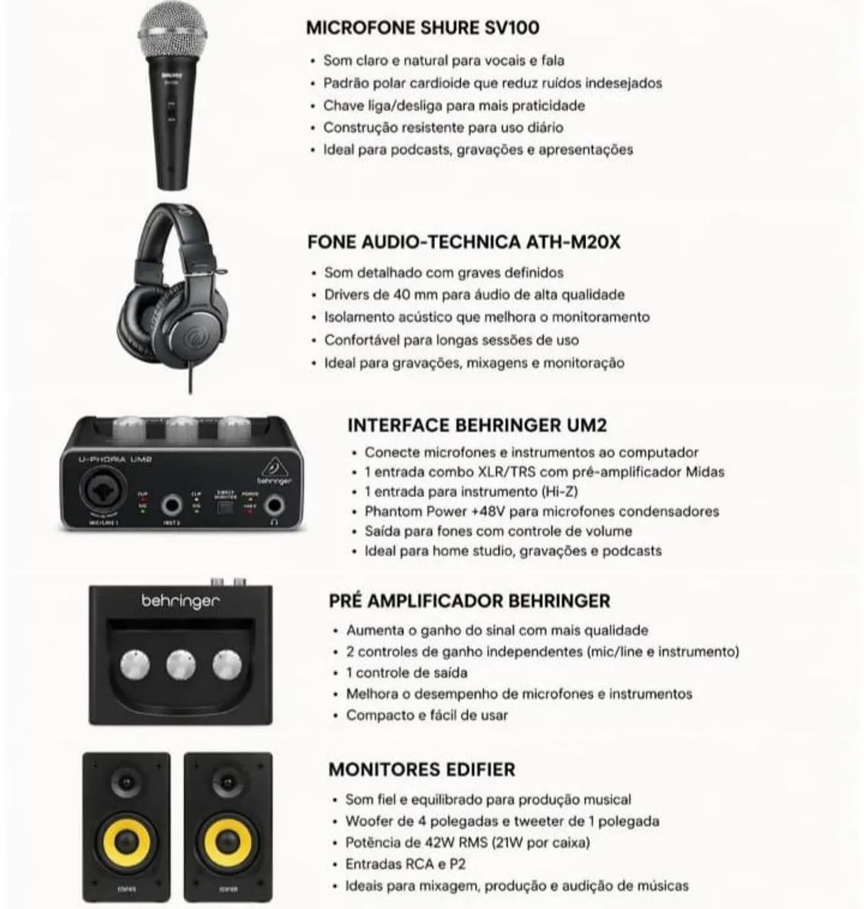 Kit Home Studio Completo