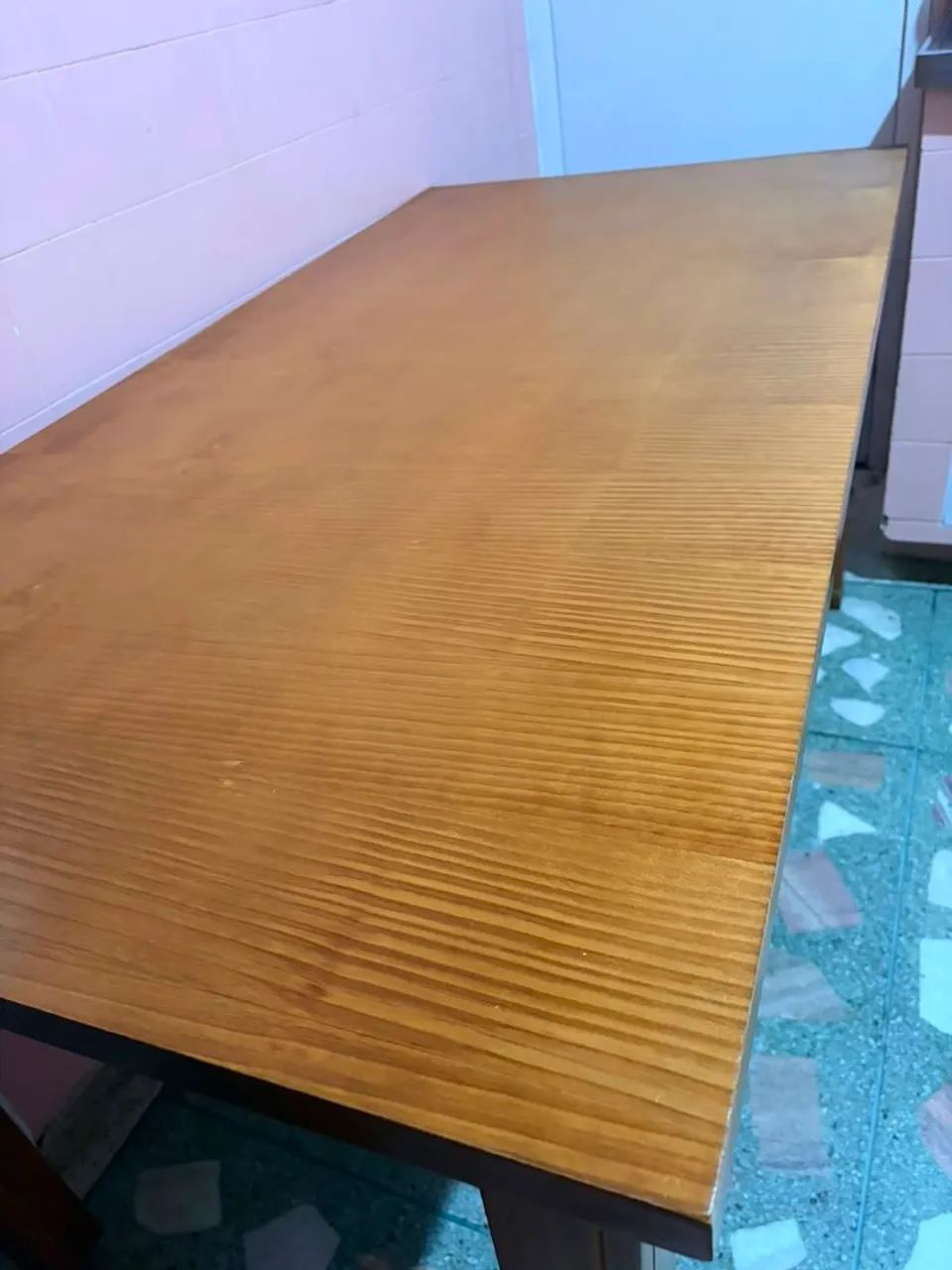 Mesa madeira polida  semi nova  - Foto 4