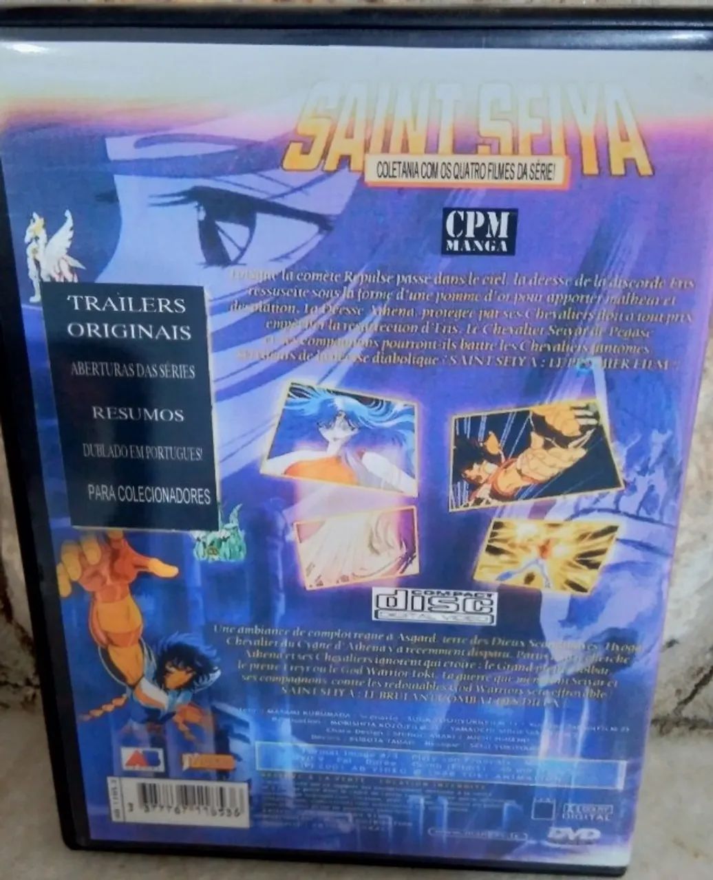 DVD coletânea de filmes Cavaleiros do Zodíaco - Foto 3