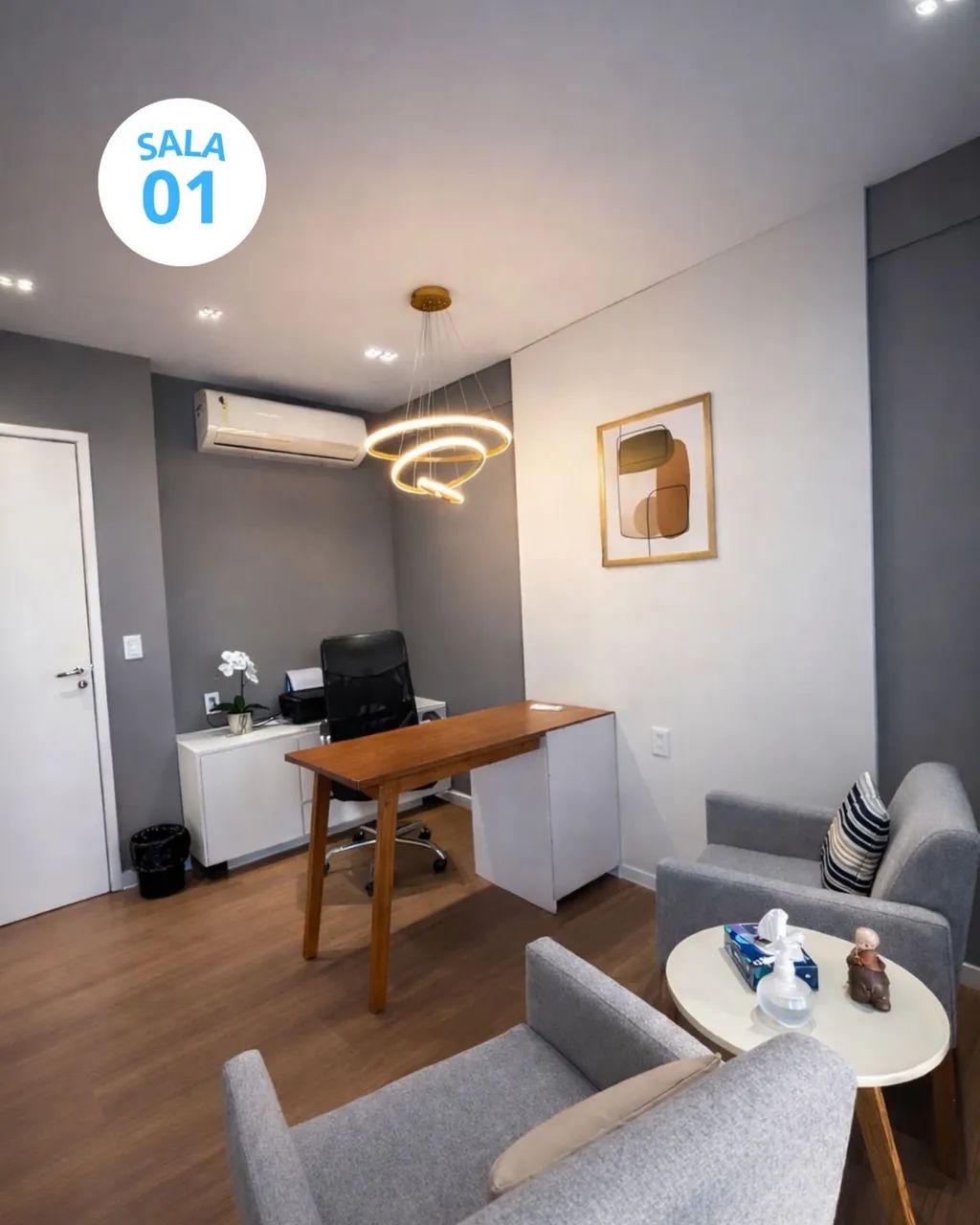 Consultório / Sala mobiliada no Ed. Horizonte jardins - Foto 2