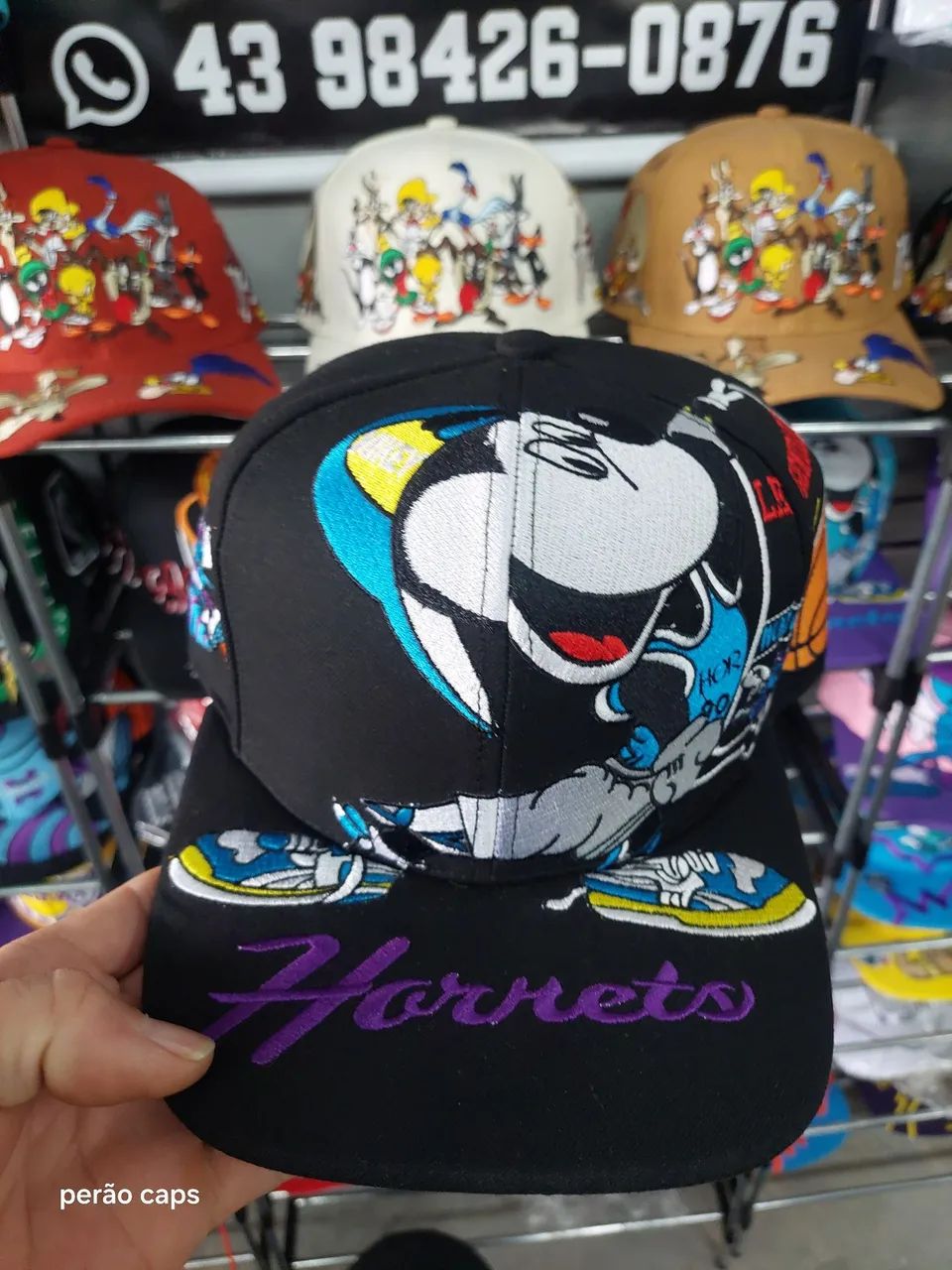 Boné Mickey charlotte hornets 