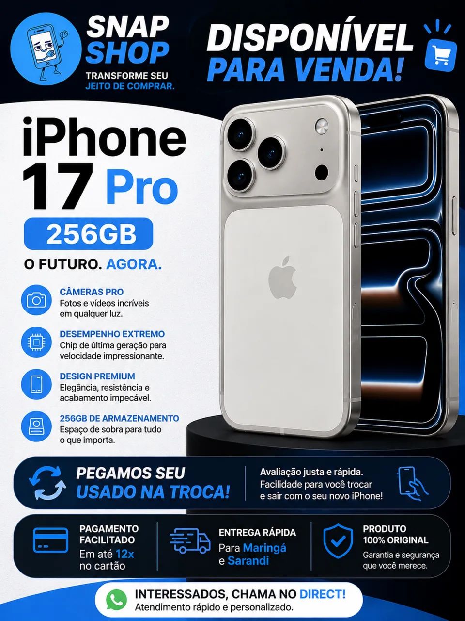 iPhone 17 pro 256 GB - Foto 3