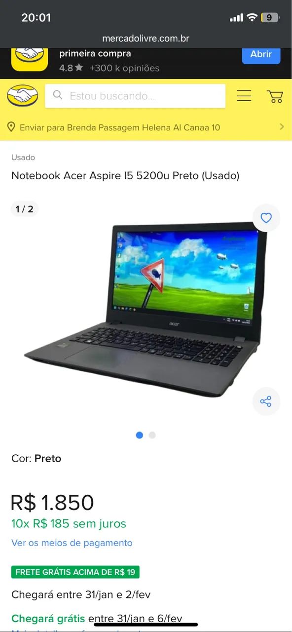 Notbook Acer Aspire E5-773 - Foto 2