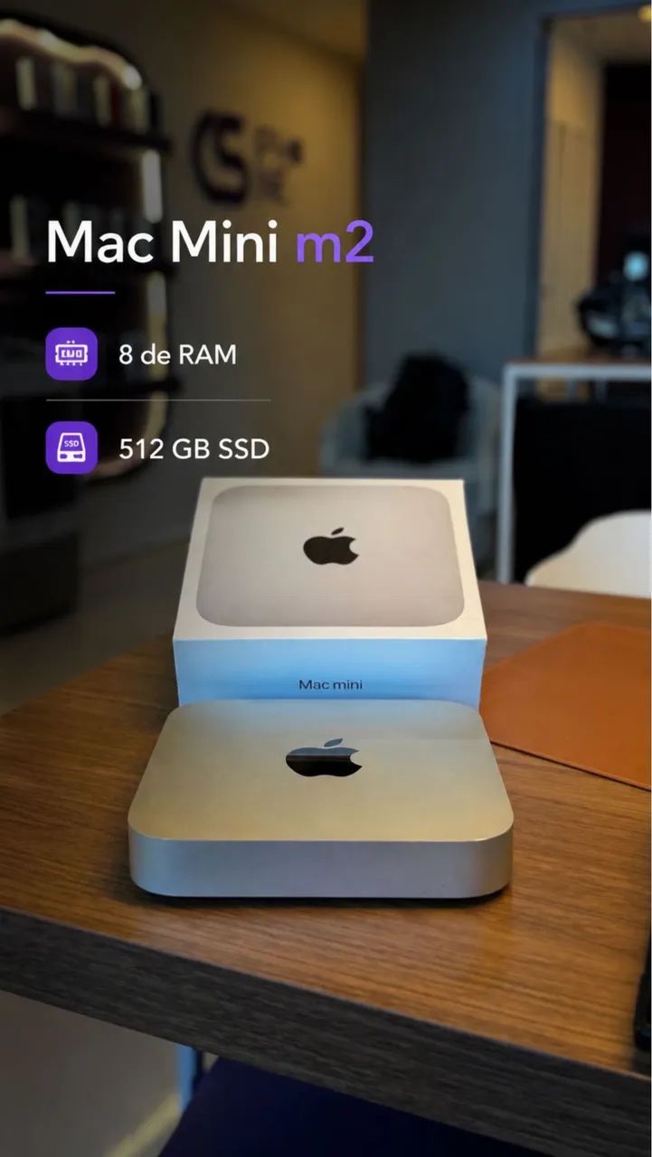 Mac Mini m2 8 de ram 512 gb ssd (raridade) - Computadores e
