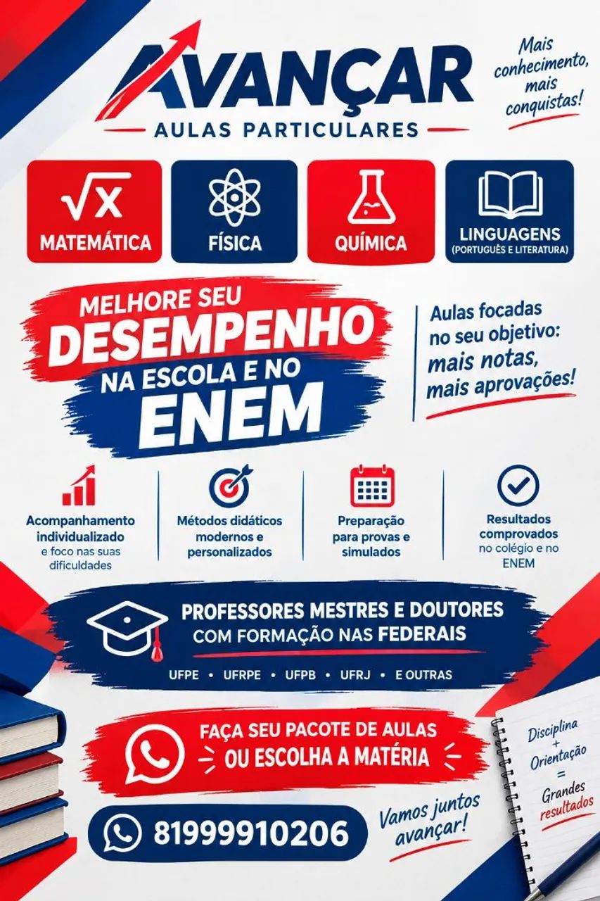 Avançar aulas particulares 