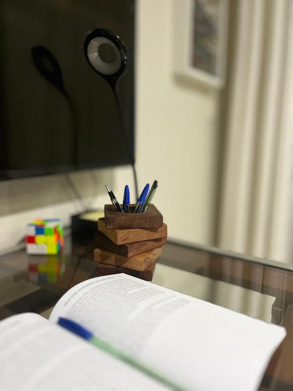 Porta-lápis artesanal em madeira - sob encomenda - Foto 3