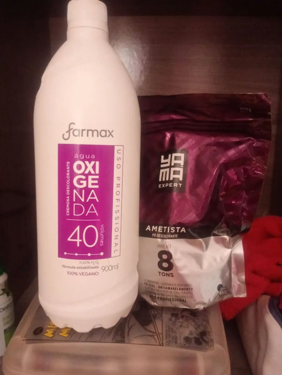 OXIGENADA E PÓ DESCOLORANTE 