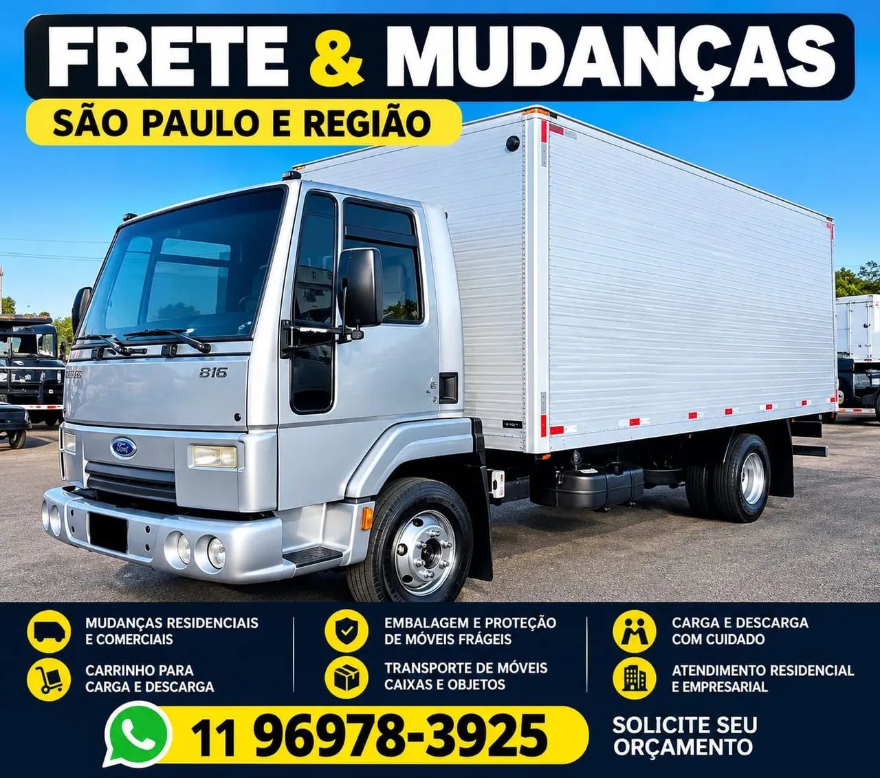 Frete Caminhão 3/4 no Centro de SP