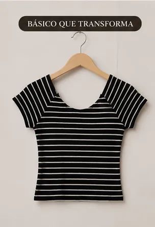 Blusa Cropped Listrada - Foto 5