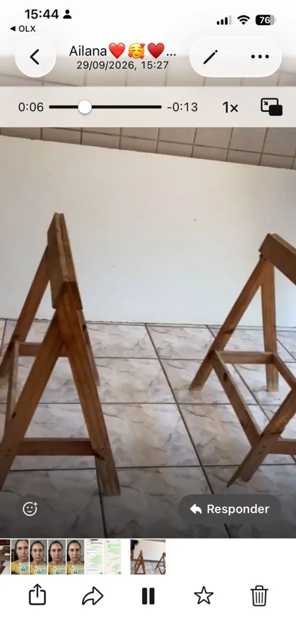 Mesa para montar em cavalete ideal para o Natal - Foto 4