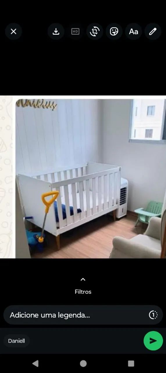 berço com colchão 
