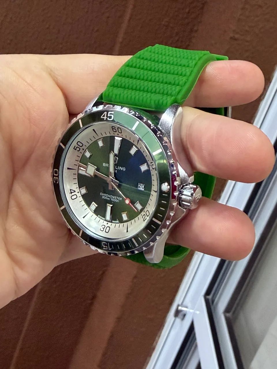 Relogio Breitling Verde