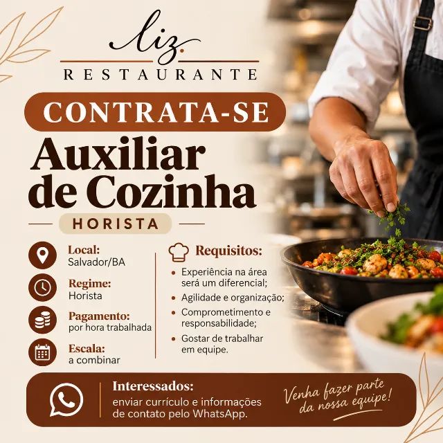 Auxiliar de Cozinha 