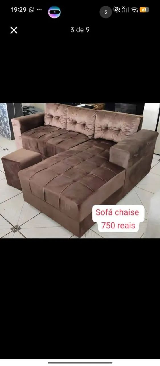 Sofá 3 lugares pronta entrega modelo cheise entrega grátis 