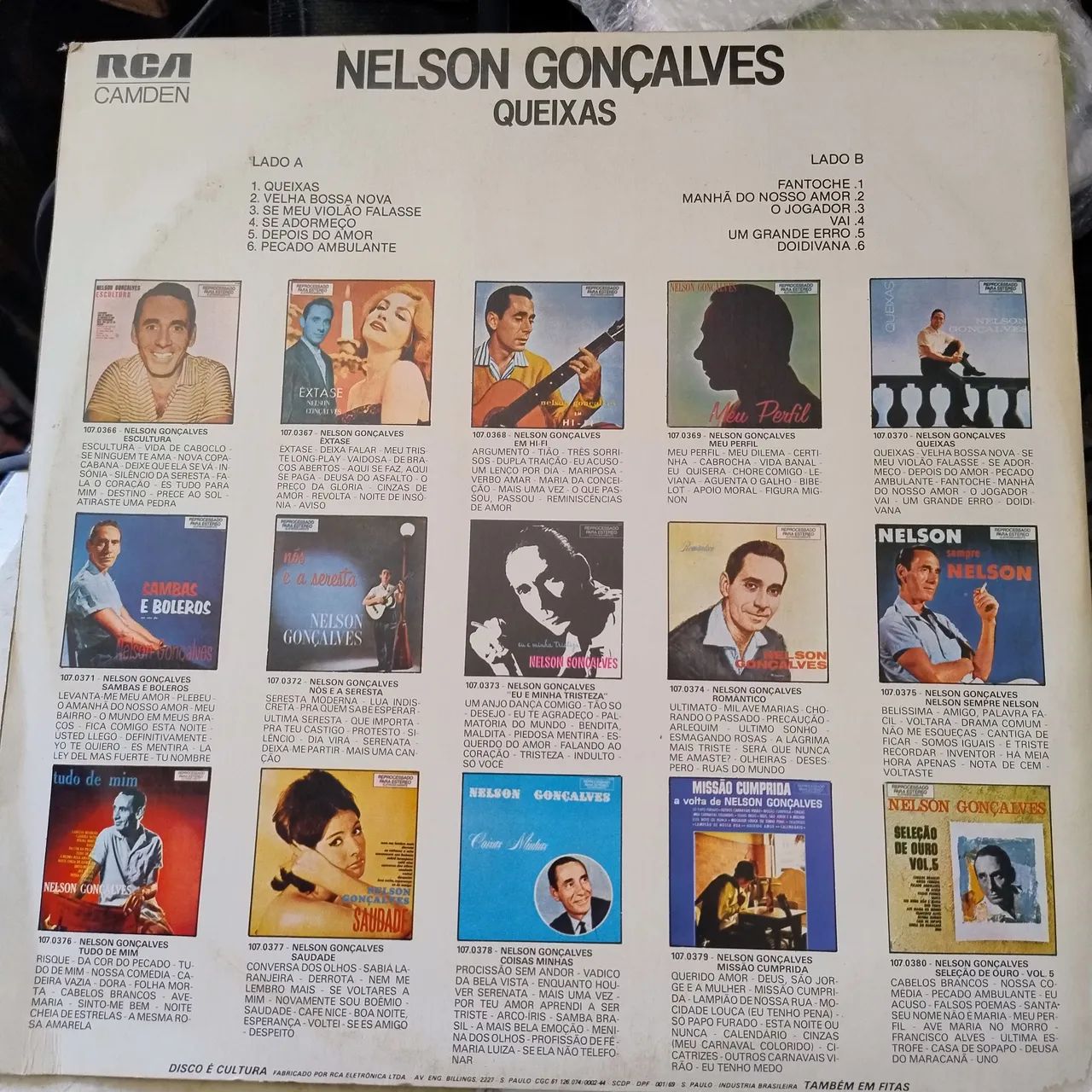 Vinil Nelson gonçalves - queixas - Foto 4